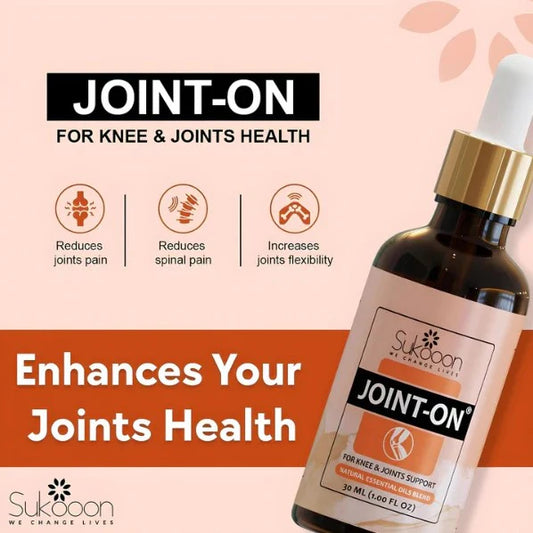 Sukoon Joint On Essential Oil Blend For Pain In Joints, Back Pain, Arthritis Pain, Knee Pain, Tennis Elbow, Strains And Sprains - 30ml  × 1